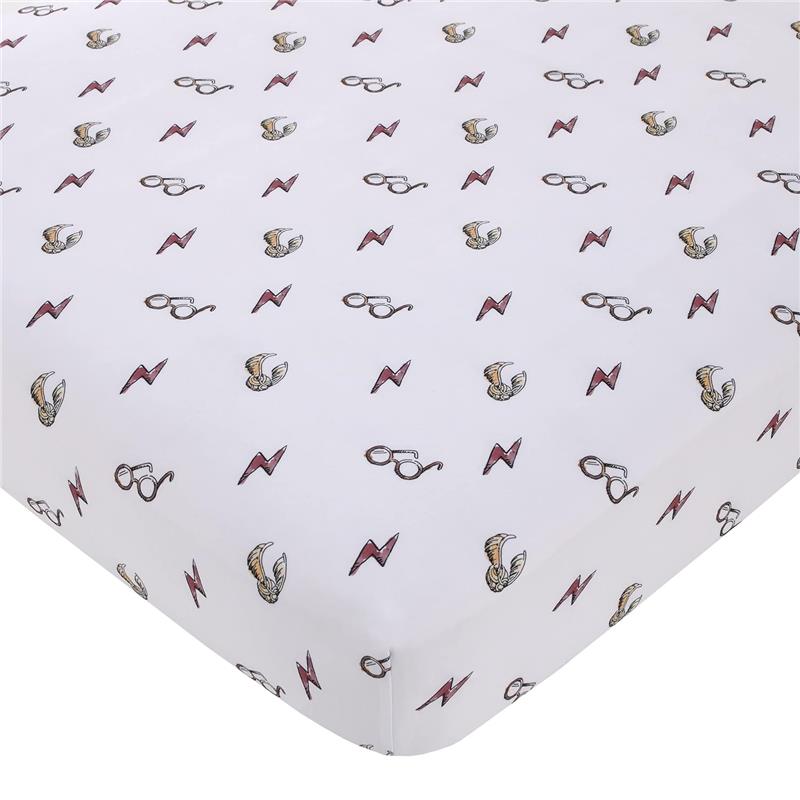 Nojo - Warner Brothers Harry Potter Lighting Bolt Crib Sheet Image 1