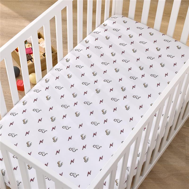 Nojo - Warner Brothers Harry Potter Lighting Bolt Crib Sheet Image 3