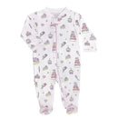 Noomie - Baby Girl Cake Shop Zipper Footie Image 1