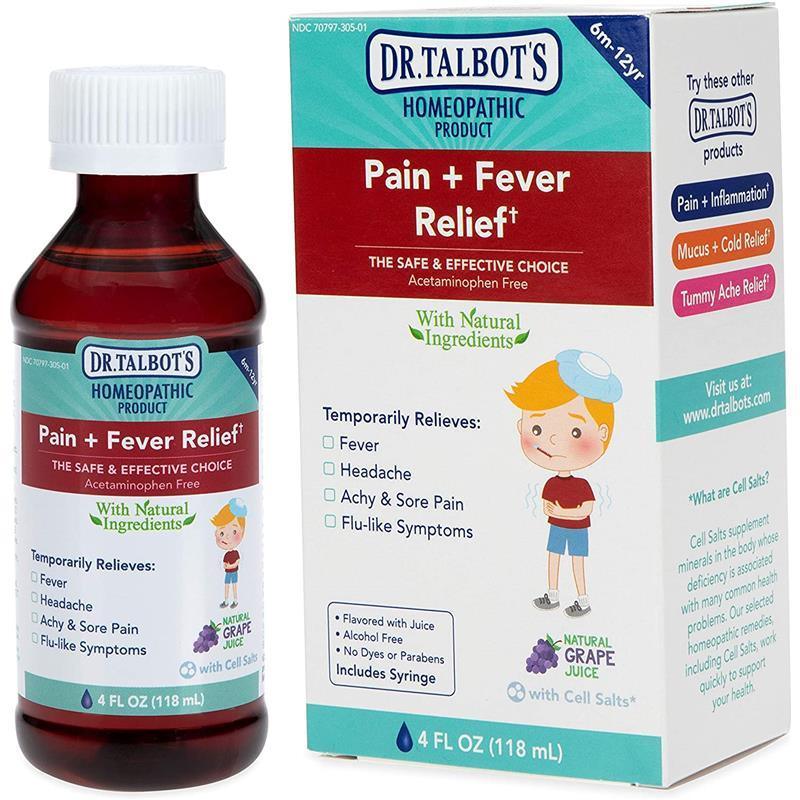 Nuby - 4 Oz Homeopathic Dr Talbots Pain And Fever Relief Image 1