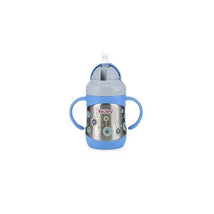 Nuby Active Sipeez No-Spill Stainless Steel 360 Degree Flip-It Click-It Cup, Assorted Colors (Blue, Pink and Green) Image 2