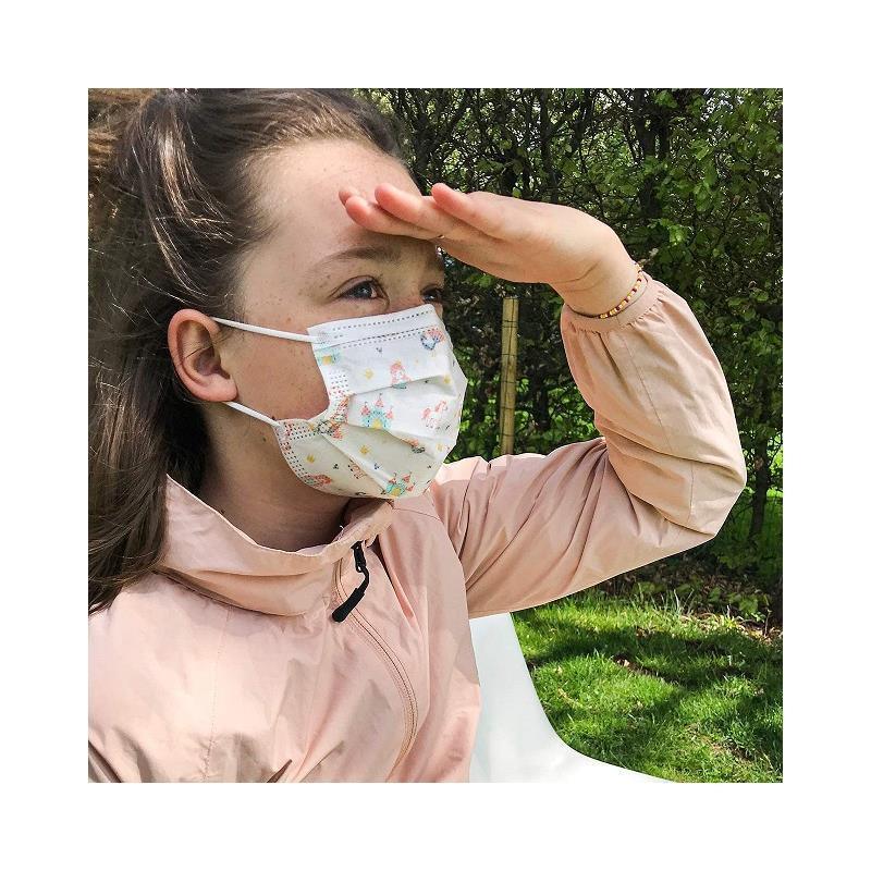 Nuby Face Mask for Kids | Dr.Talbot's Disposable Face Masks For Kids - 10 PK Girl Image 2