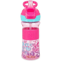 Nuby - Flip-It Reflex Bottle, Pink Leopard Image 2