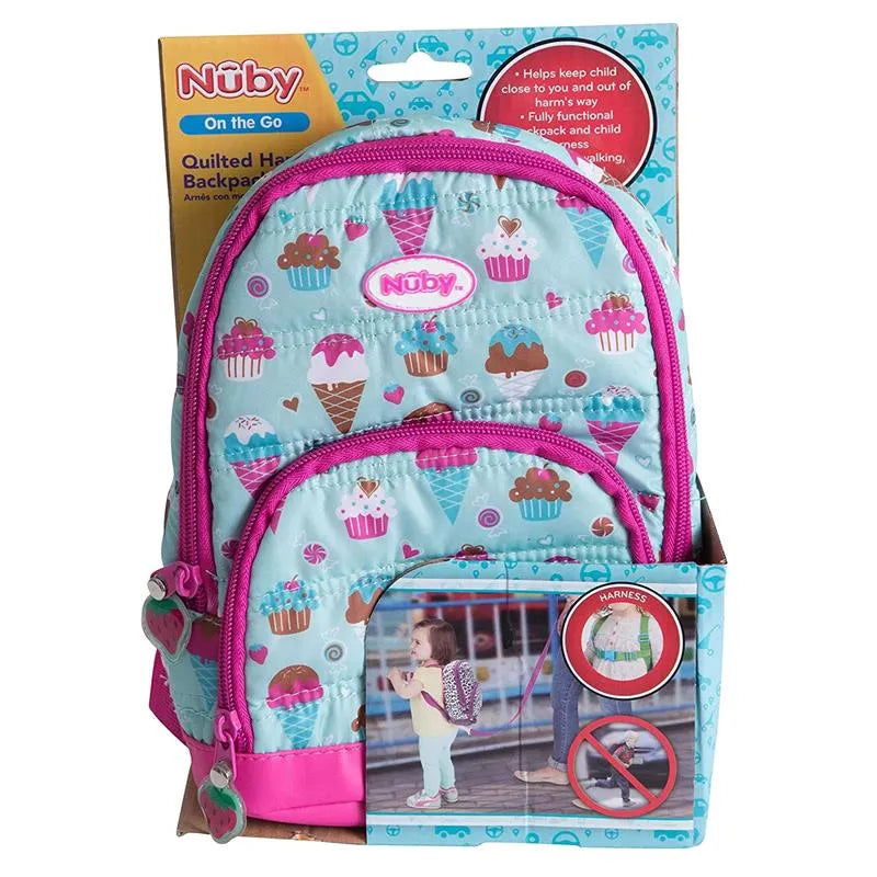 Nuby - Quilted Backpack Harness, Sweet Girl Image 5