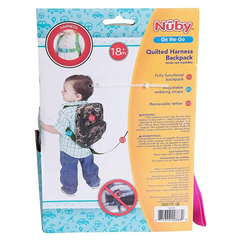 Nuby - Quilted Backpack Harness, Sweet Girl Image 9