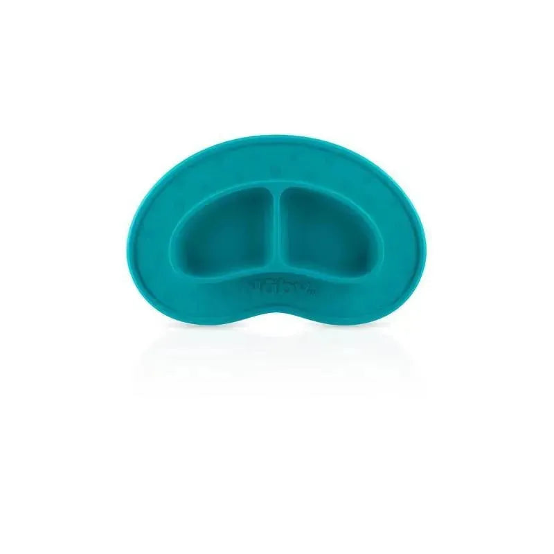 Nuby - Sectioned Silicone Feeding Mat, Aqua Image 1