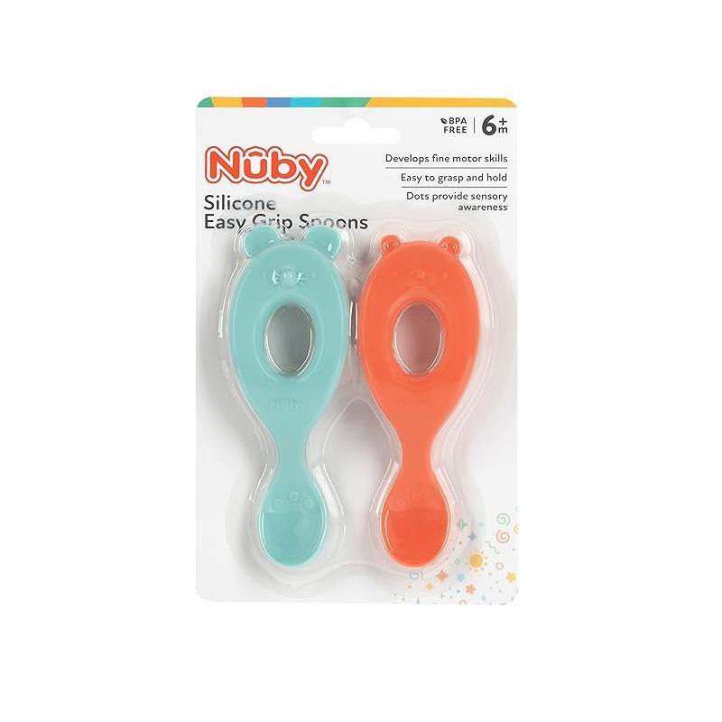 Nuby - Silicone Character Spoons - 2Pk Silicone, Bear & Mouse Image 5