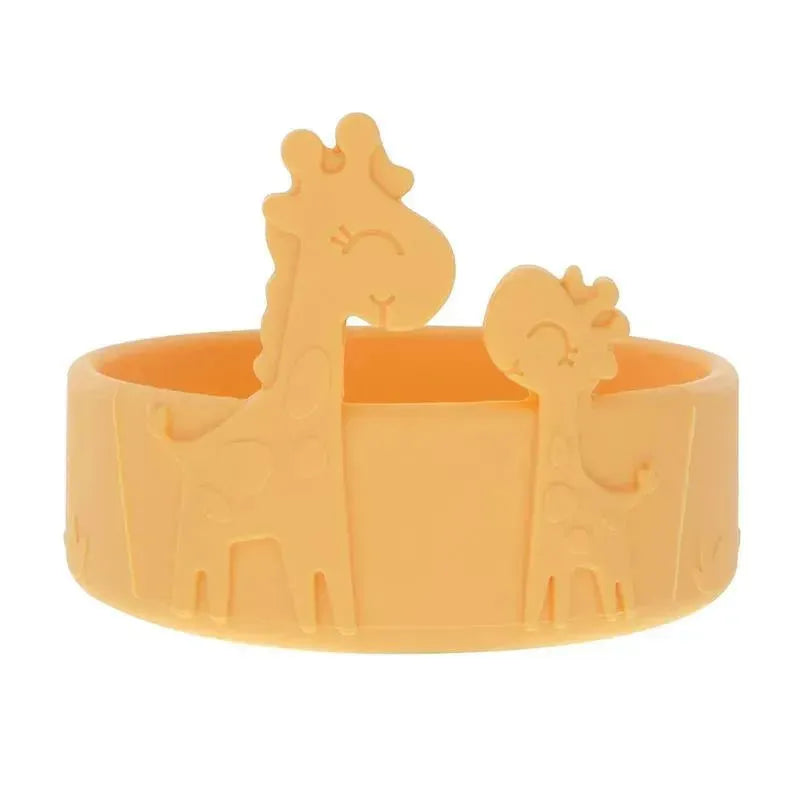 Nuby - Silicone Giraffe Baby Feeding Bowl - Yellow Image 1