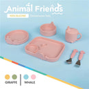 Nuby - Silicone Whale Baby Feeding Bowl - Pink Blush Image 5