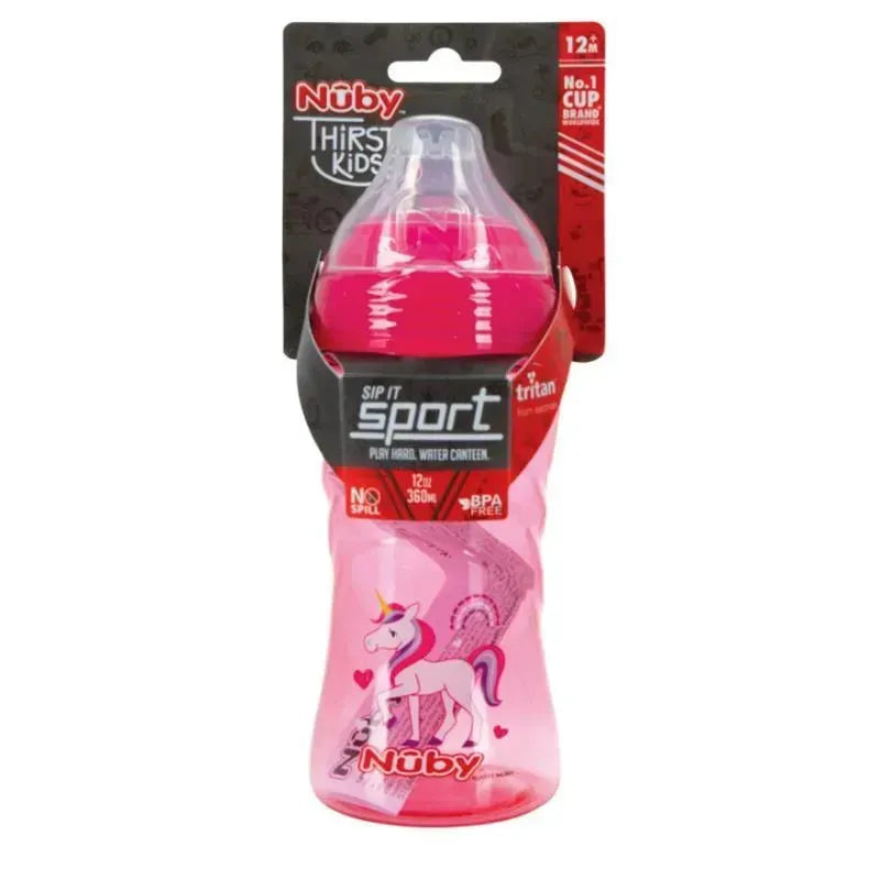 Nuby - Sip-It Sport Soft Spout Sport Bottle, Unicorn Image 3