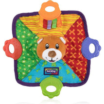 Nuby - Teething Blanket With Silicone Lion and Bear Head Image 2