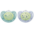 Nuk - 2 Pk Pacifier Airflow Glow In Dark, Boy, Size 2 Image 1