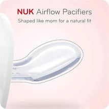 Nuk - 2 Pk Pacifier Airflow Glow In Dark, Girl, Size 2 Image 2