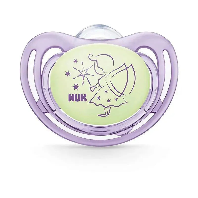 Nuk - 2 Pk Pacifier Airflow Glow In Dark, Girl, Size 2 Image 3