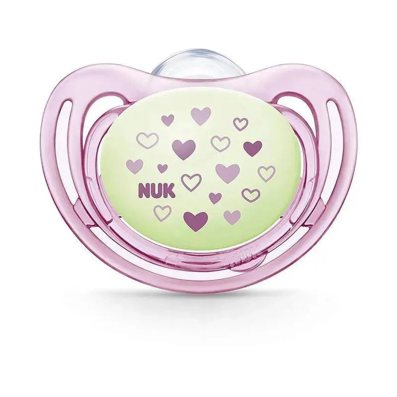 Nuk - 2 Pk Pacifier Airflow Glow In Dark, Girl, Size 2 Image 4