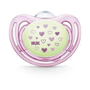 Nuk - 2 Pk Pacifier Airflow Glow In Dark, Girl, Size 2 Image 4