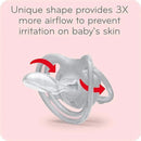 Nuk - 2 Pk Pacifier Airflow Glow In Dark, Girl, Size 2 Image 5