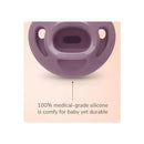 Nuk - 2Pk Girl Comfy 100% Silicone Pacifier, 0/6M, Midnight Lavender Image 4