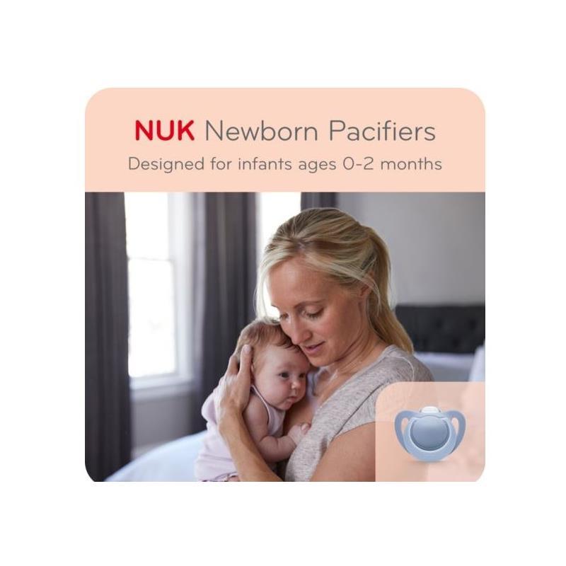 Nuk - 2Pk Newborn Pacifiers, Boy, 0/2M Image 3