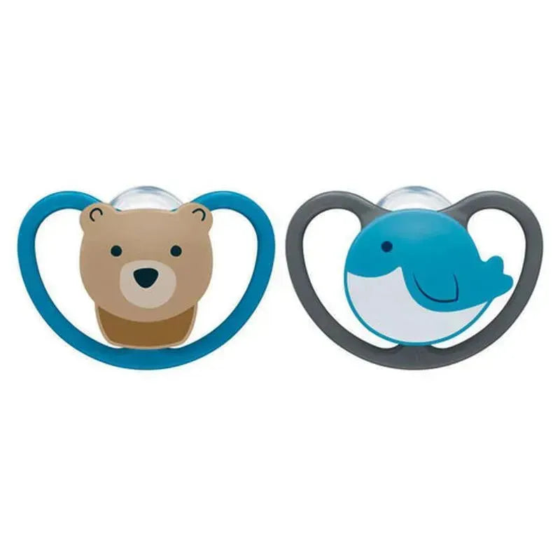 NUK - 2Pk Glow-in-the-Dark Orthodontic Pacifiers, 0-6 months Image 2