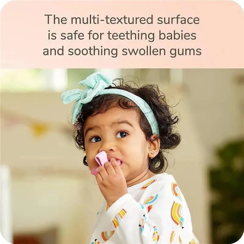 NUK - For Nature 2Pk Girl Silicone Soother 2-in-1, 0/12M Image 4