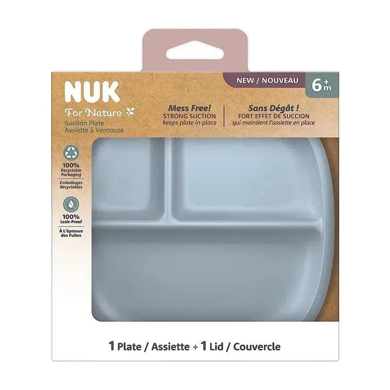 NUK - For Nature Suction Plate & Lid, Blue Image 7