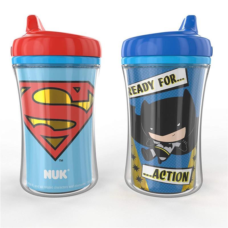 Nuk - Justice League Insulated Hard Spout Sippy Cup 9 Oz 2 Pack Image 1