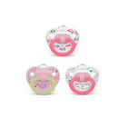 Nuk Pacifier Assorted Size 6-18 Months Value 3 Pack Pink Image 1