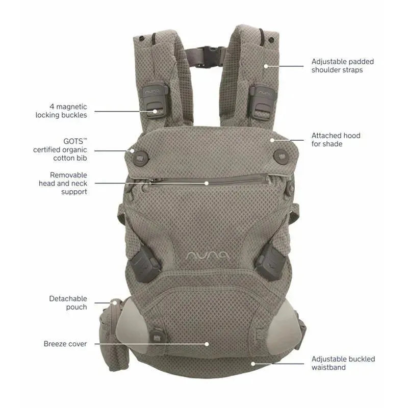 Nuna - CUDL Clik 4 in 1 Baby Carrier, Fog Image 3