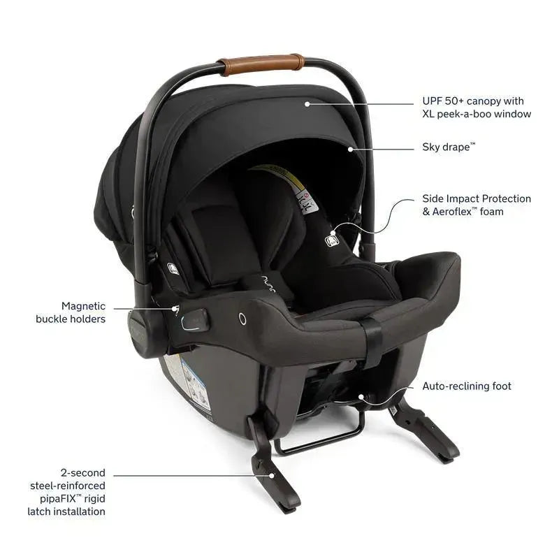 Nuna - Mixx Next + Pipa Urbn Travel System, Caviar Image 4