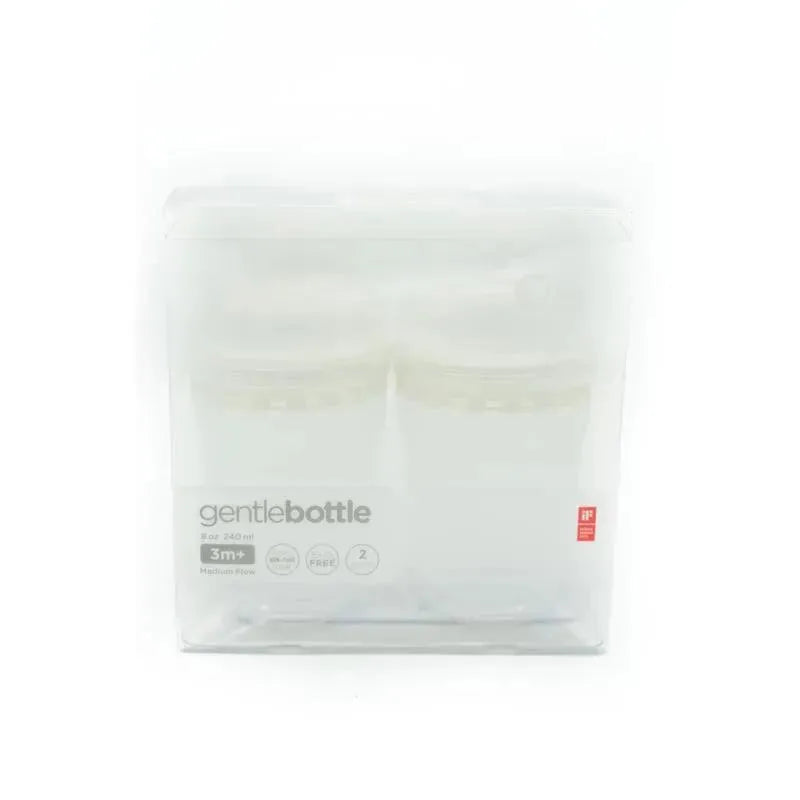 Ola Baby - 8Oz 2Pk Baby Neutral Gentle Bottle, Frost Image 4
