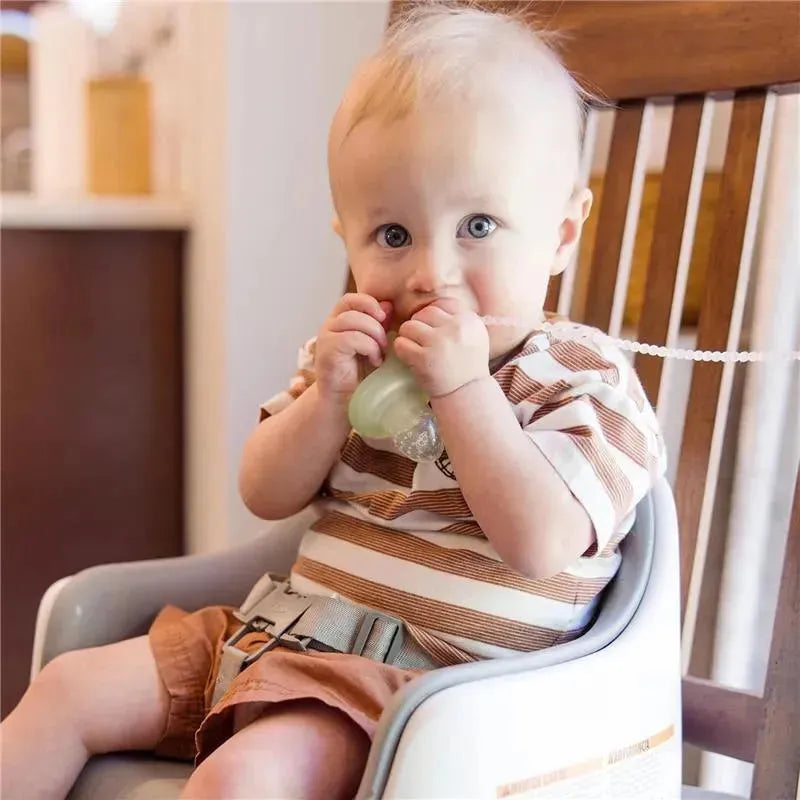 Ola Baby - Silicone Fresh Fruit Feeder & Popsicle Set for Solid Food Introduction, Lilac Image 6