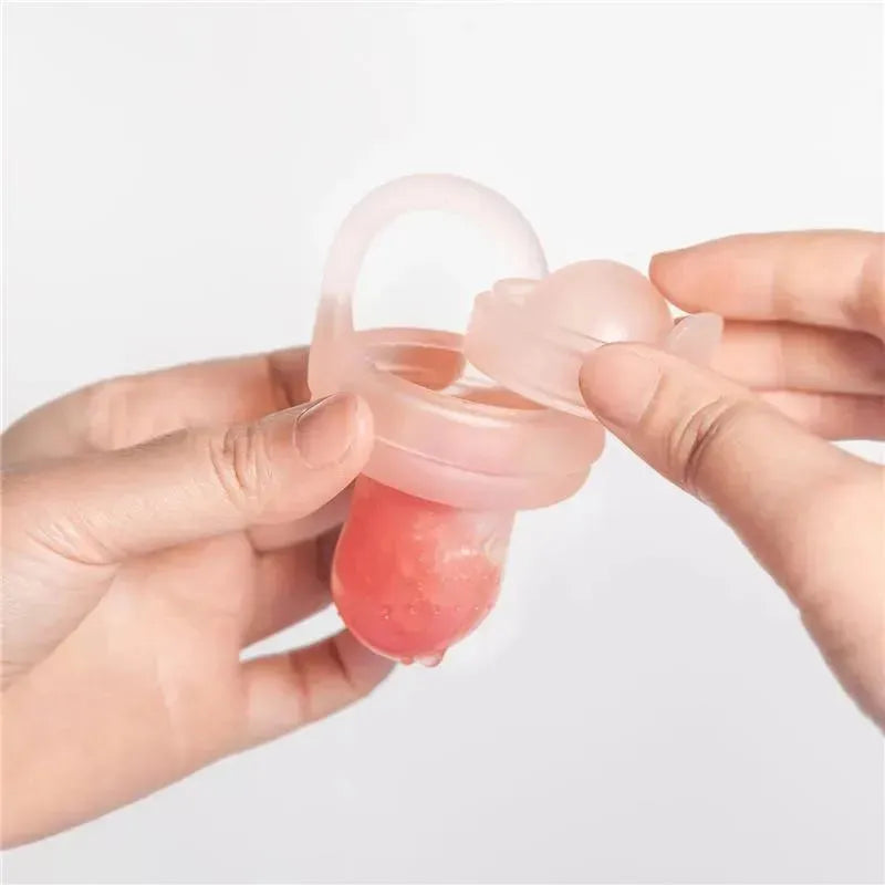Ola Baby - Silicone Fresh Fruit Feeder & Popsicle Set for Solid Food Introduction, Lilac Image 7