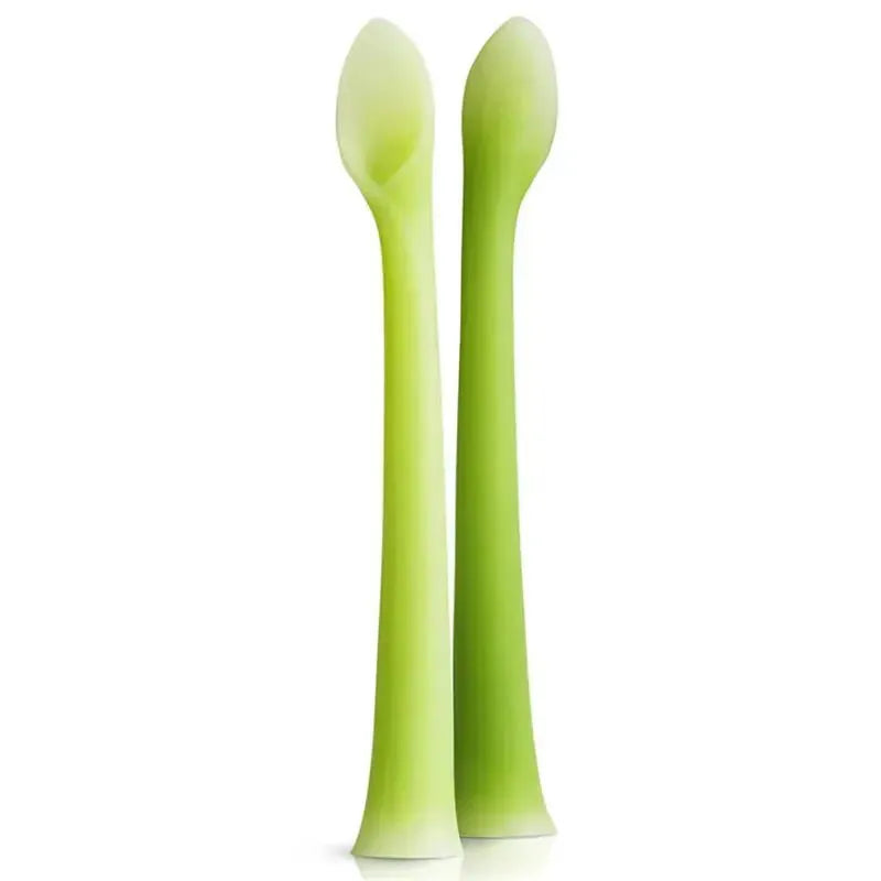 Olababy - Silicone Feeding Spoon Set, Green  Image 1