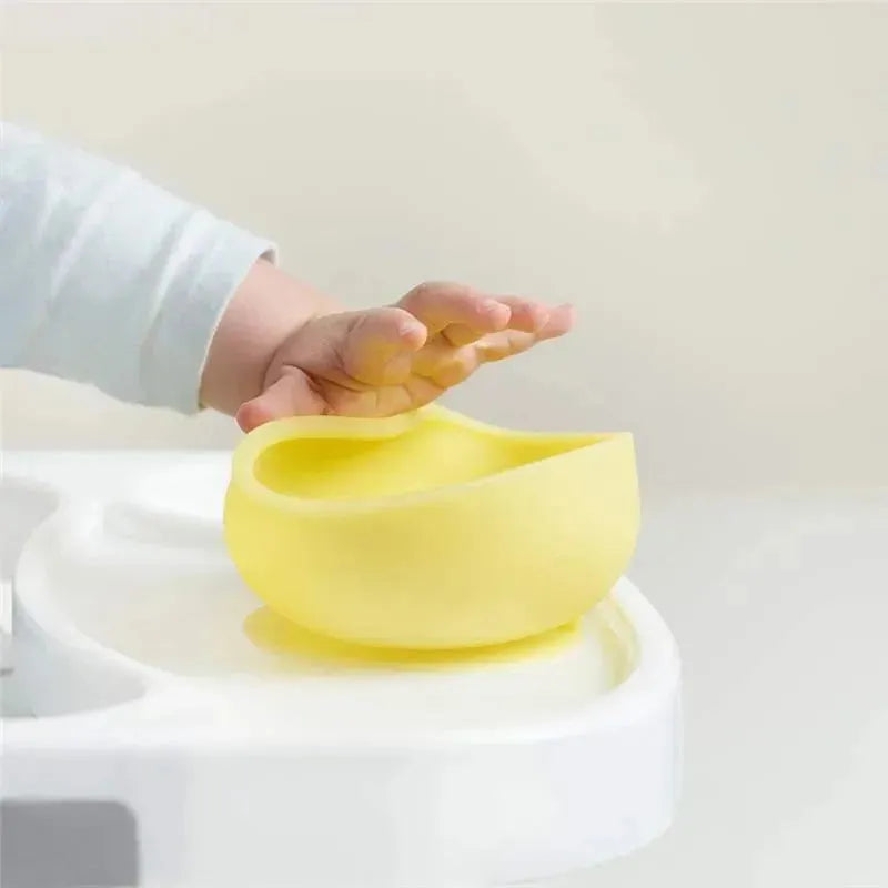 Ola Baby - Suction Bowl With Lid, Lemon Image 2