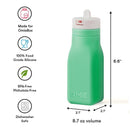 OmieBox - Leak-Proof Silicone Water Bottle, Green Image 4