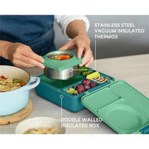 Omie Box - Insulated Bento Box with Leak Proof Thermos Food Jar, Meadow Image 2