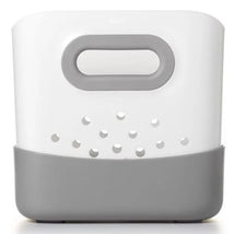 Oxo Stand Up Bath Toy Bin, White/Gray Image 1