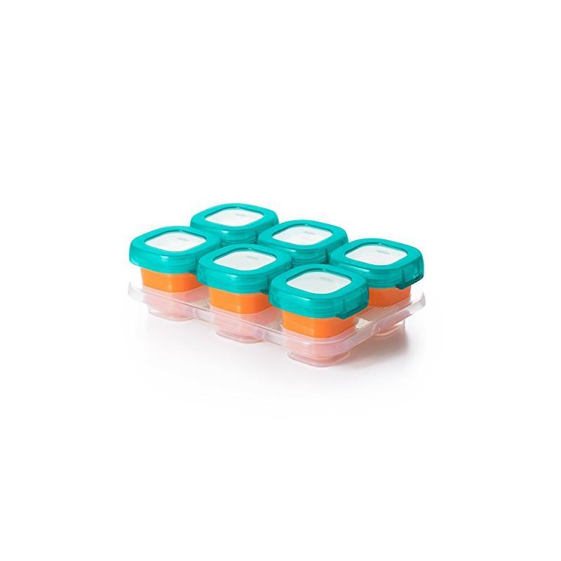 OXO Tot Baby Block Freezer Storage Containers 2 oz - Teal Image 8