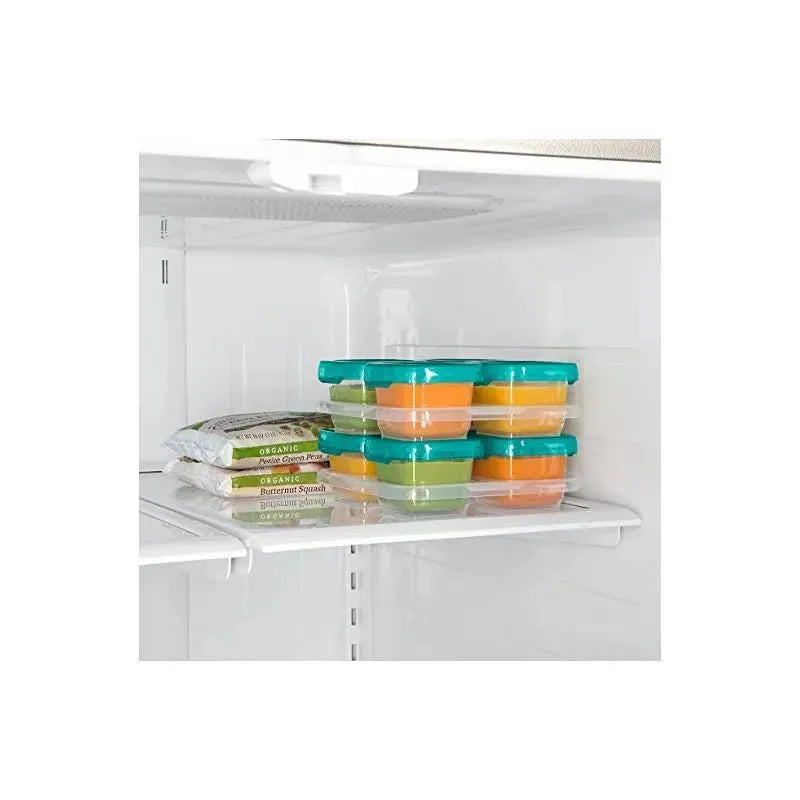 OXO Tot Baby Blocks Freezer Storage Containers 4 oz - Teal Image 5
