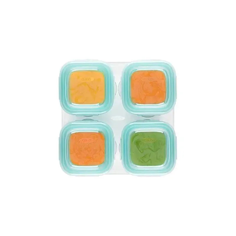 OXO Tot Glass Baby Blocks 4 oz - Teal Image 9