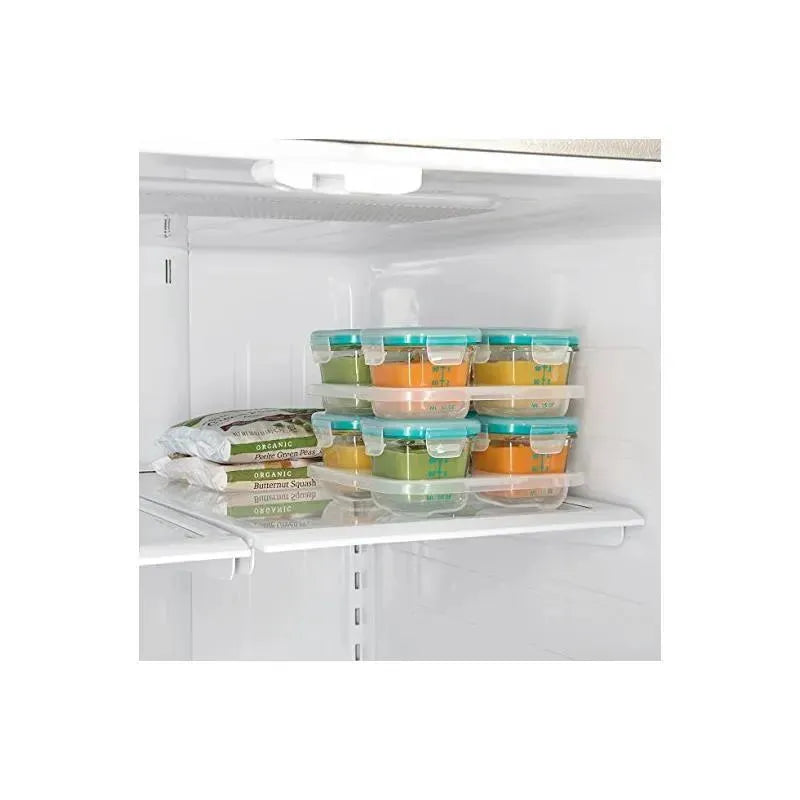 OXO Tot Glass Baby Blocks 4 oz - Teal Image 2