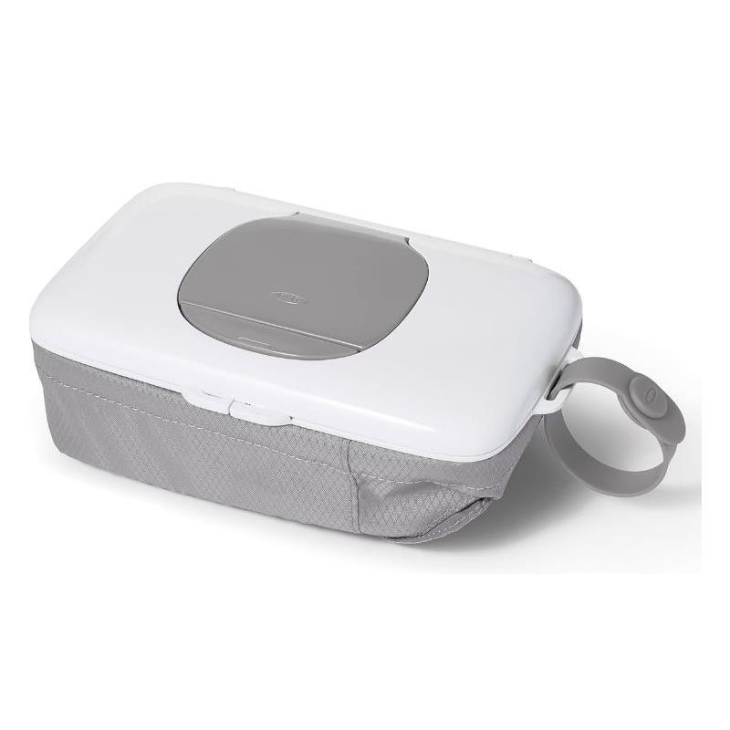 OXO Tot On-the-Go Wipes Dispenser with Diaper Pouch, Grey Image 1