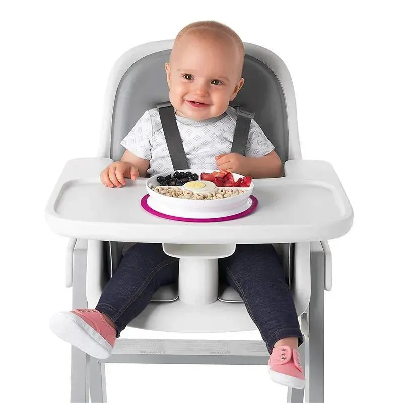 Oxo - Tot Stick & Stay Divided Plate, Pink Image 6