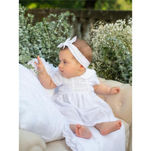 Patachou - Baby Girl Hair Ribbon Jersey, White Image 4