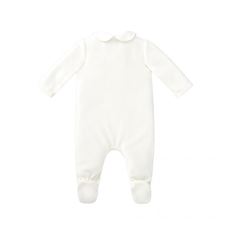 Paz Rodriguez - Baby Boy Knit Newborn Romper Dulzura, Cream Image 2