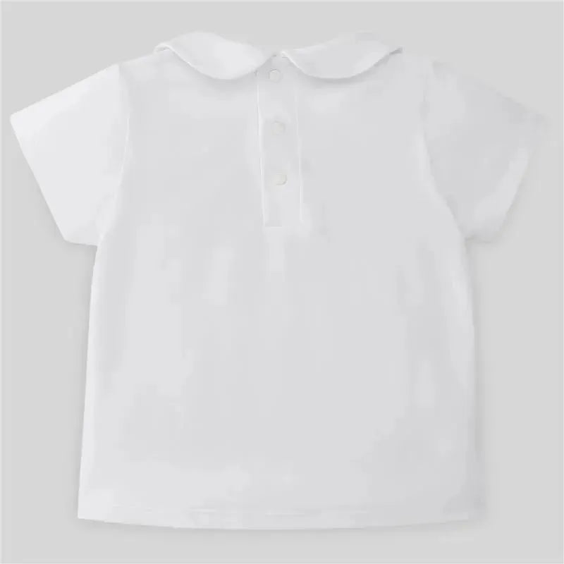 Paz Rodriguez - Baby Boy Knit T-Shirt Confort V22, White Image 2