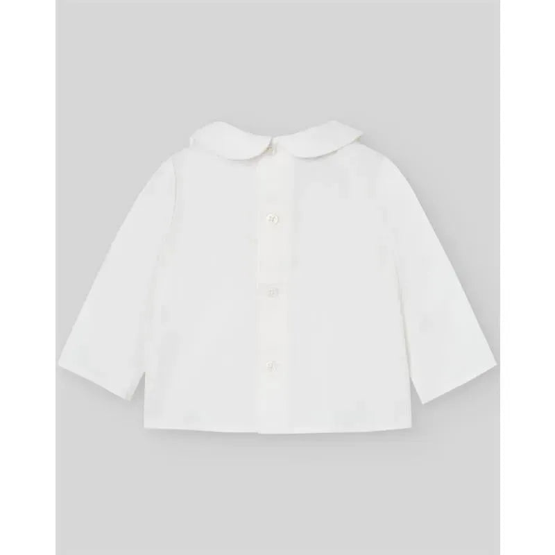 Paz Rodriguez - Baby Boy Pants & Blouse Set, Cream/Beige Image 3