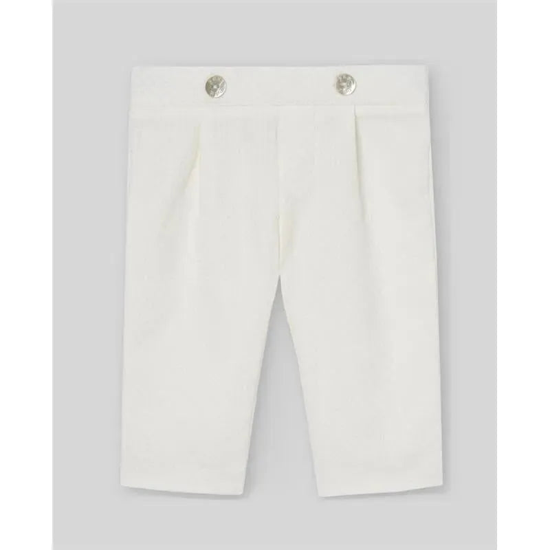 Paz Rodriguez - Baby Boy Pants & Blouse Set, Cream/Beige Image 4