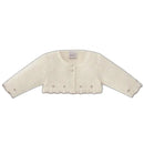 Paz Rodriguez - Baby Girl Knit Newborn Cardigan Pio Pio, Mist Pink/Cream Image 1